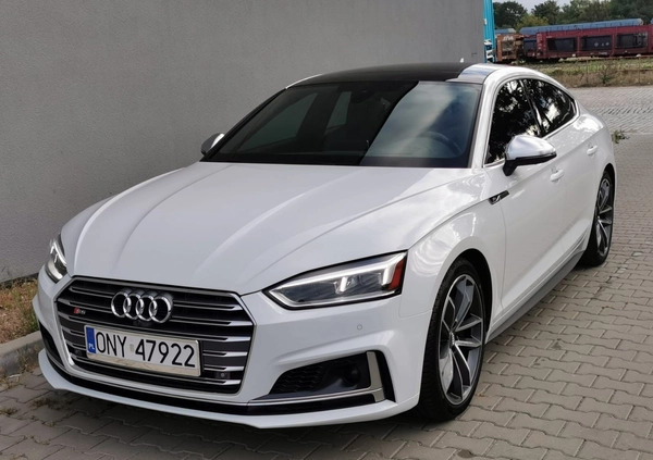 Audi S5 cena 157000 przebieg: 92000, rok produkcji 2017 z Nysa małe 436
